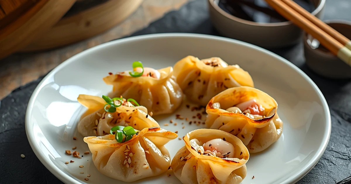 Bouchées vapeur aux crevettes faciles et rapides sans pâte maison