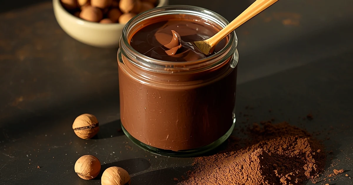 Pâte à tartiner maison aux noisettes torréfiées et cacao intense