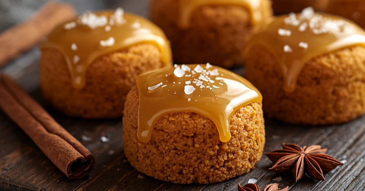 Petits gâteaux moelleux à la courge doubeurre, épices chaï et glaçage au miel salé